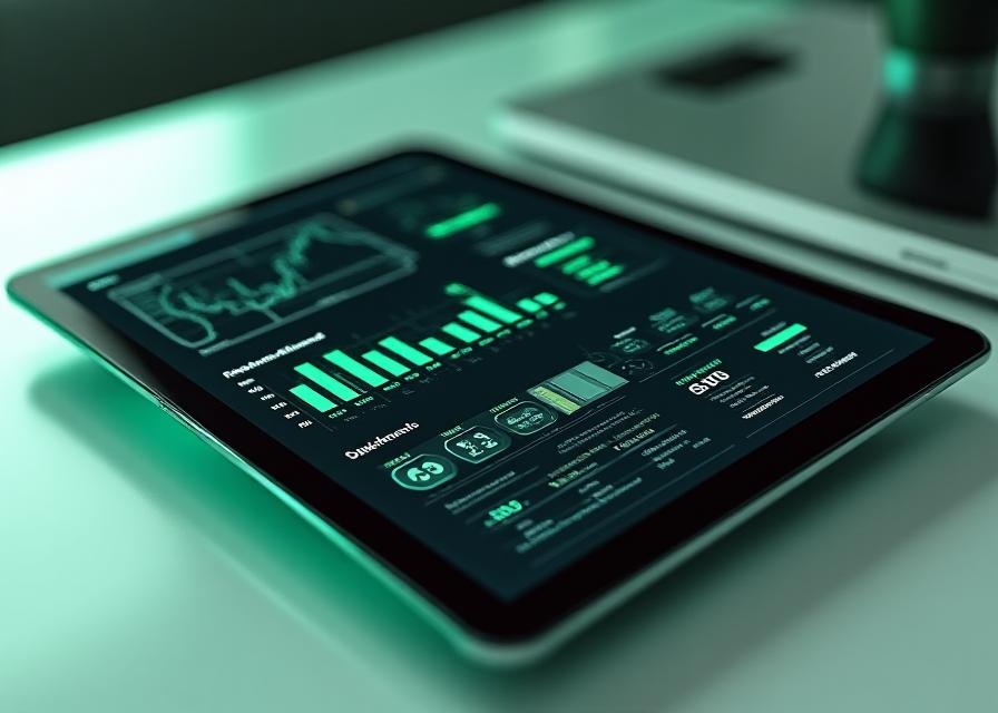Modern inventory tracking dashboard interface